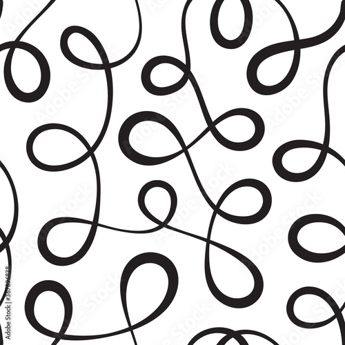 Linear abstract seamless pattern