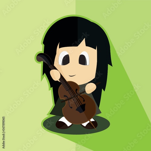 girl playing violin
