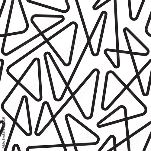 Linear abstract seamless pattern