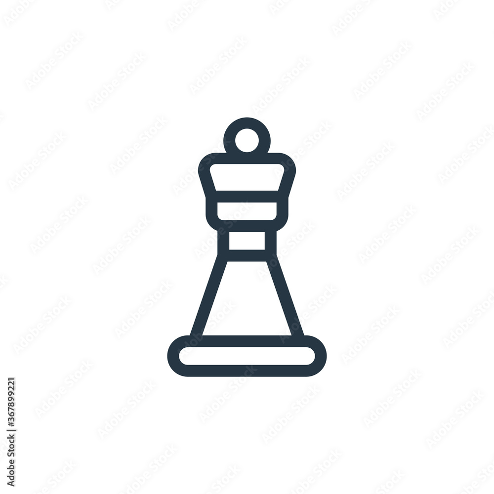 chesspiece icon vector from old age concept. Thin line illustration of ...