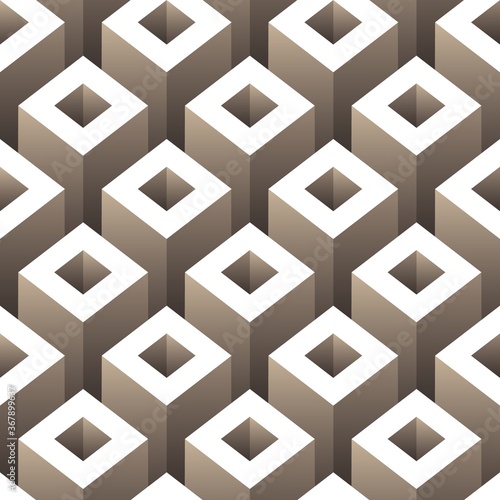 Abstract 3D seamless pattern