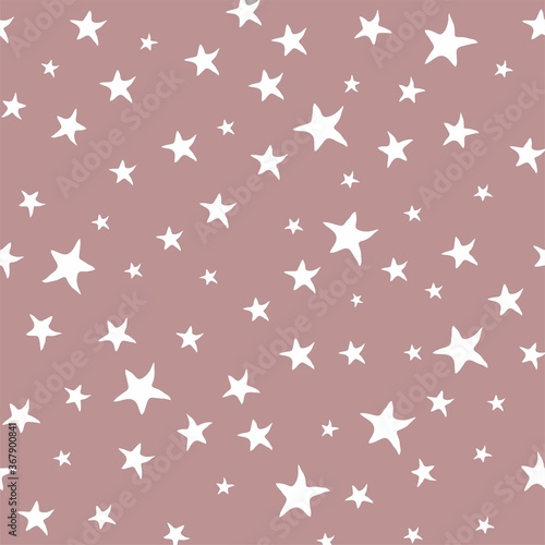 Bright background in stars for fabric textile Wallpaper