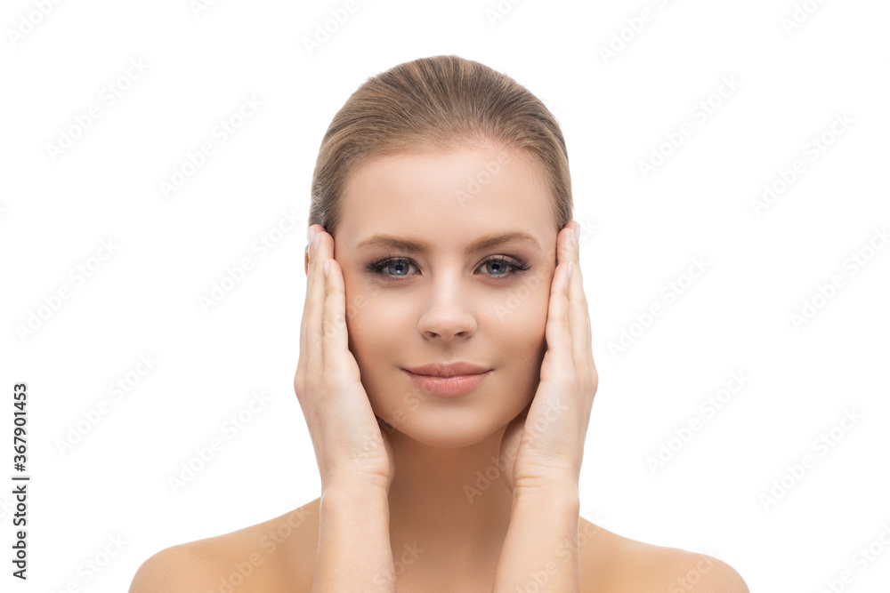 Face of a beautifyl girl isolated on white background Face of a beautifyl girl isolated on white background