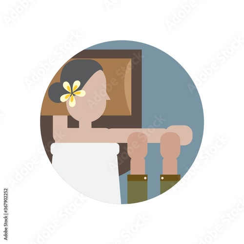 woman relaxing during spa massage