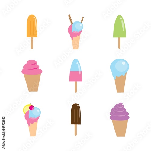 collection of ice creams