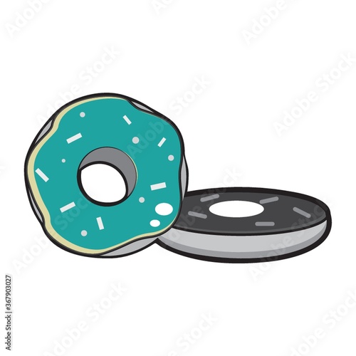 doughnut with flavoured coating