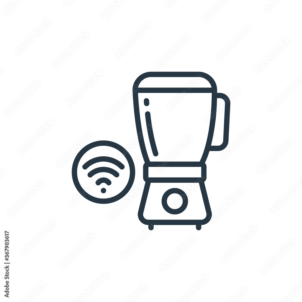 blender icon vector from of things concept. Thin line