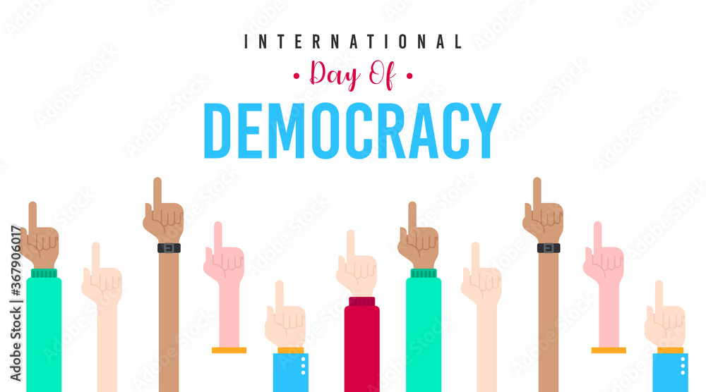 International day of democracy illustration vector. Vote illustration vector