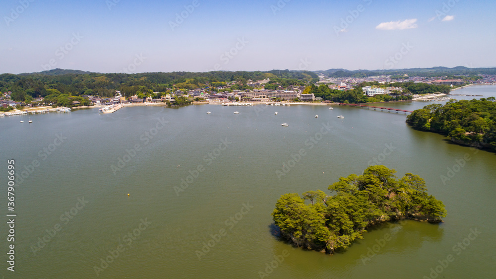Fototapeta premium 《宮城県》日本三景・松島 松島湾空撮