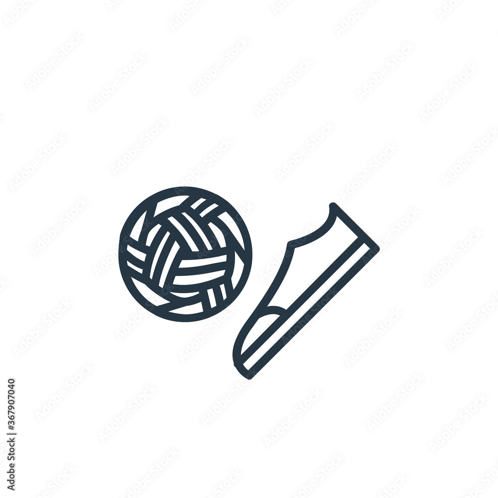sepak takraw icon vector from sport concept. Thin line illustration of ...