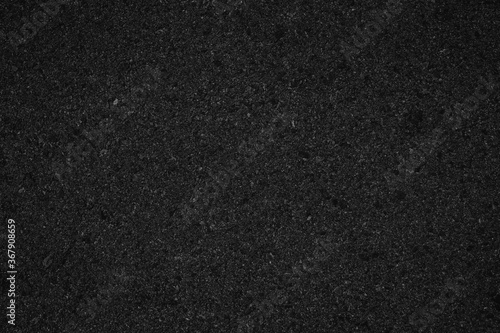 Black asphalt road texture background. © r_tee