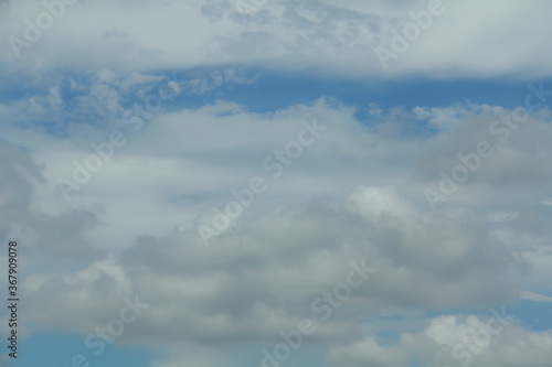 Fototapeta Naklejka Na Ścianę i Meble -  The blue sky with white cloud. Beautiful sky with fluffy cloud.