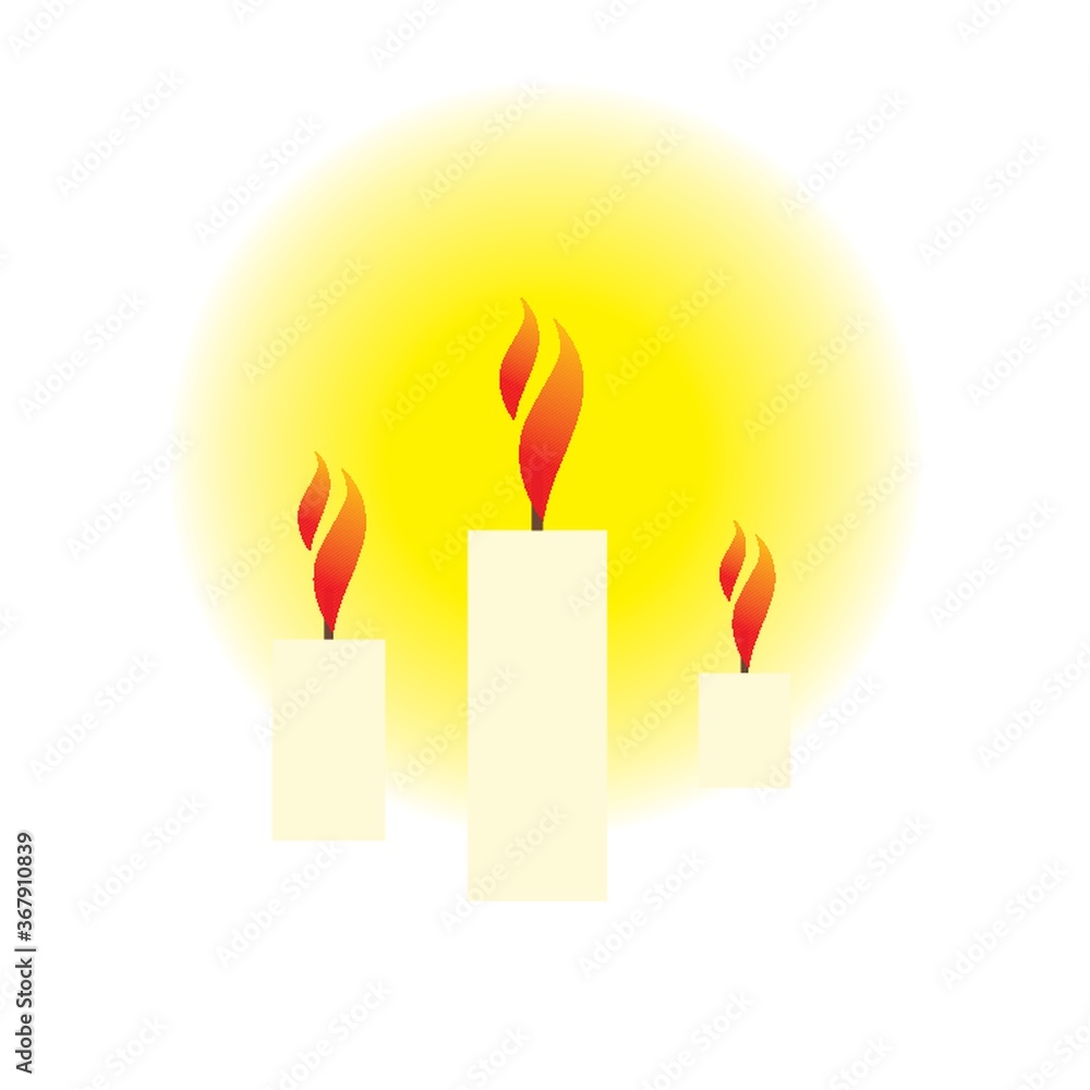 candles with flame candles with flame