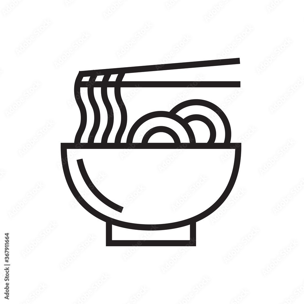 Noodle icon vector illustration. Noodle icon vector illustration.