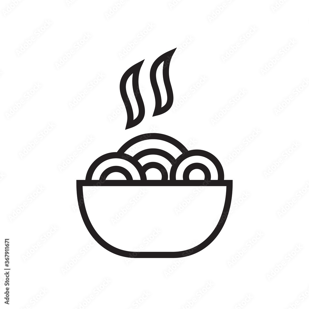 Noodle icon vector illustration. Noodle icon vector illustration.