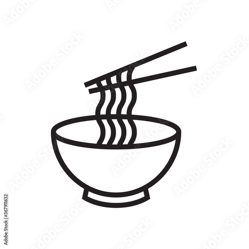 Noodle icon vector illustration.