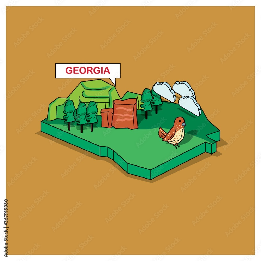 Obraz premium georgia state