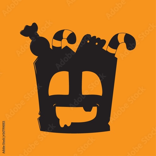 halloween bucket of candies