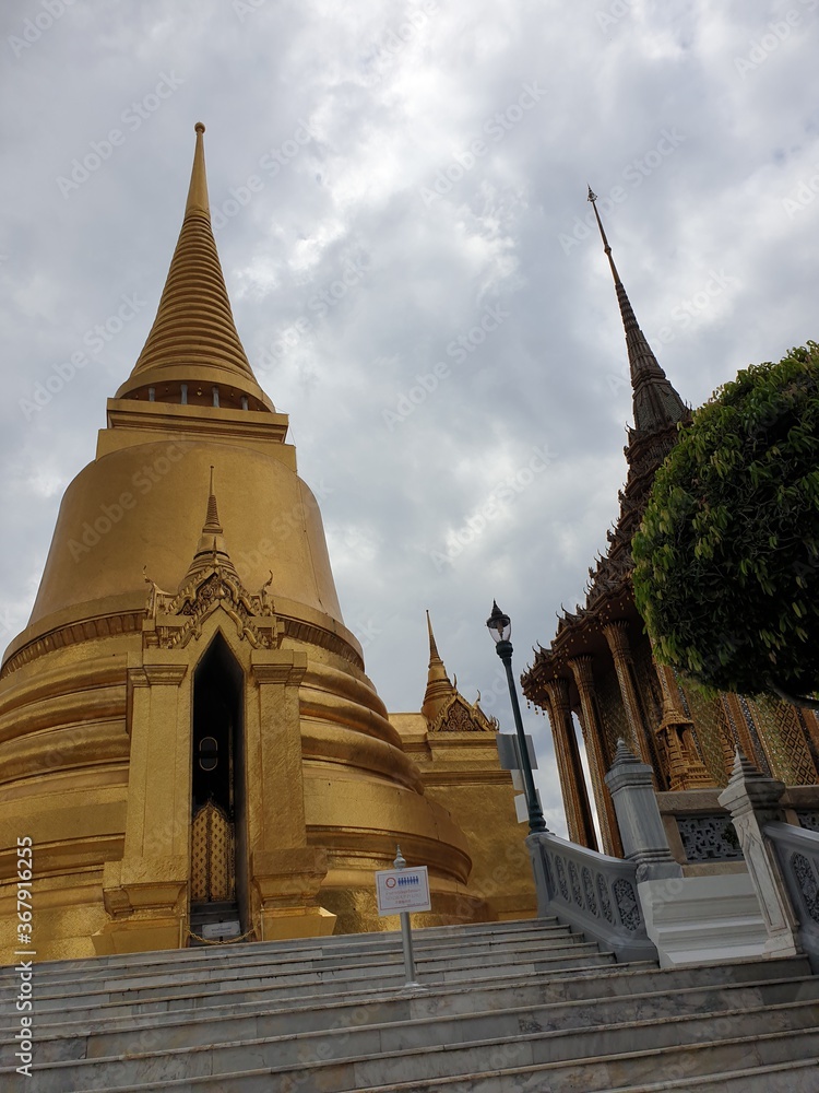 Fototapeta premium The temple of the emerald Buddha. The Grand Palace Bangkok,Thailand 1st July,2020