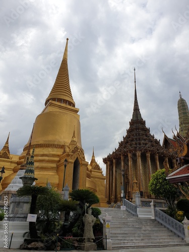The temple of the emerald Buddha. The Grand Palace Bangkok,Thailand 1st July,2020