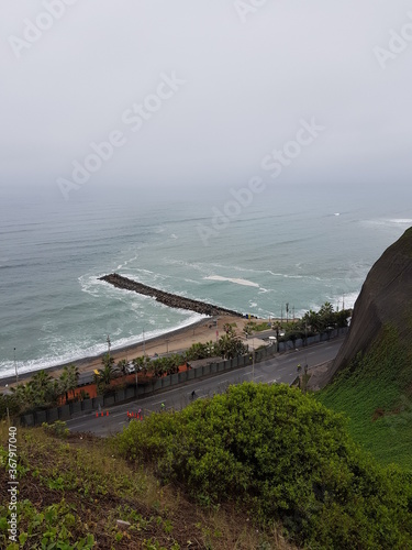 View of Malecon de la Reserva, Lima Peru, August 2019
