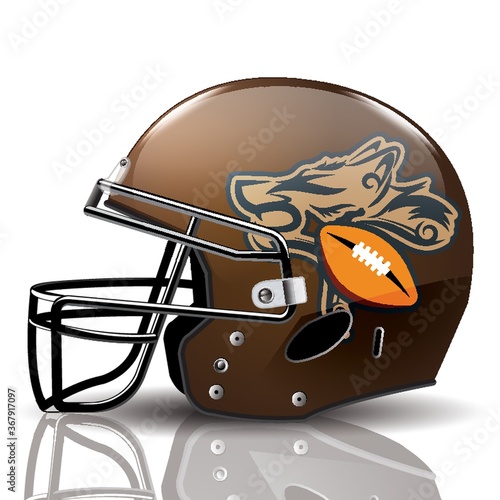 american football helmet