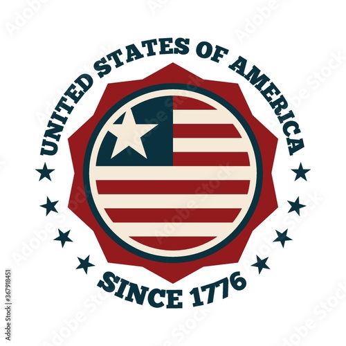 united states of america label design