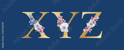 Floral Alphabet Font