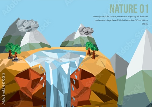 waterfall background