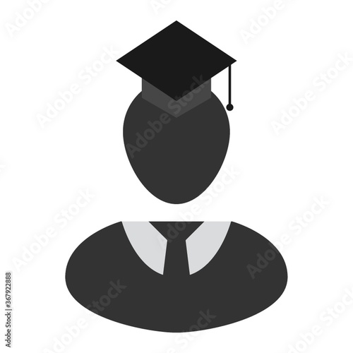 man with mortar board