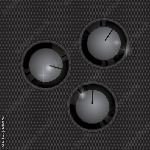 audio adjust knobs
