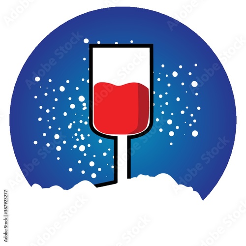 a glass of wine