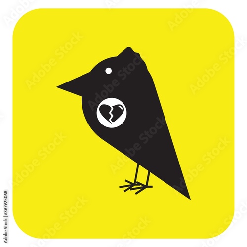 heartbroken bird