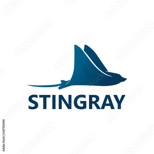 Stingray Logo Template Design Vector