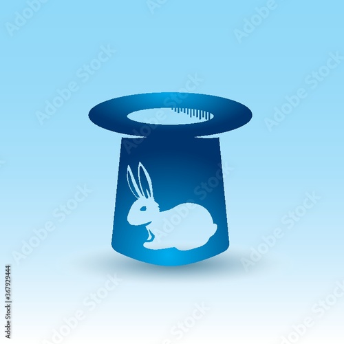 rabbit in magician hat