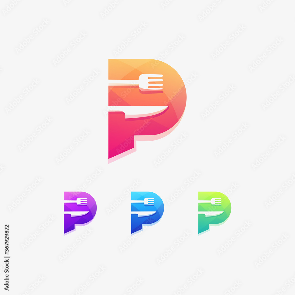 p knife fork dinner letter p knife fork dinner letter