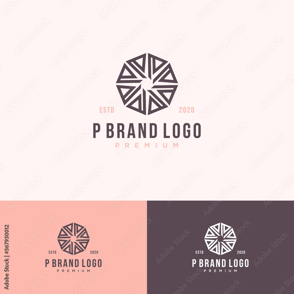 Printp monogram creative luxury premium Printp monogram creative luxury premium