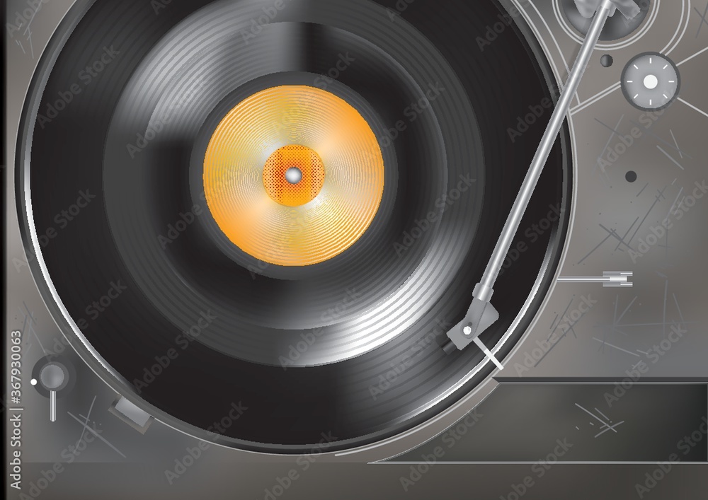 Obraz premium dj turntable