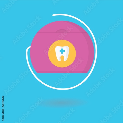 A dental floss illustration.