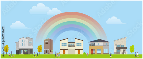 住宅地　建物　風景