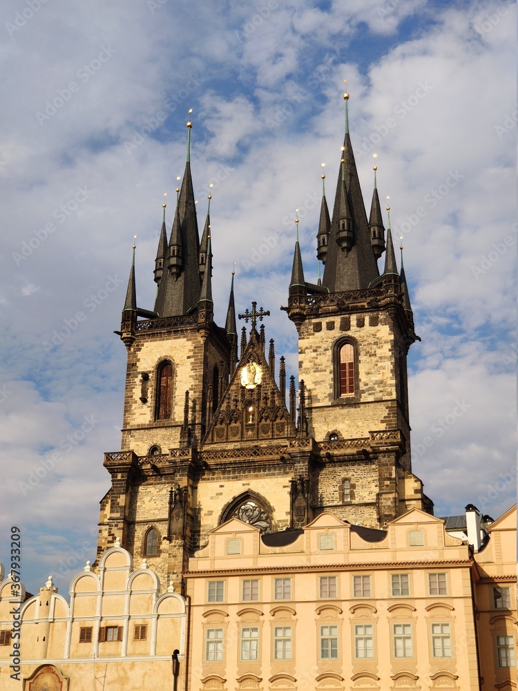 Gothic church in Prague.