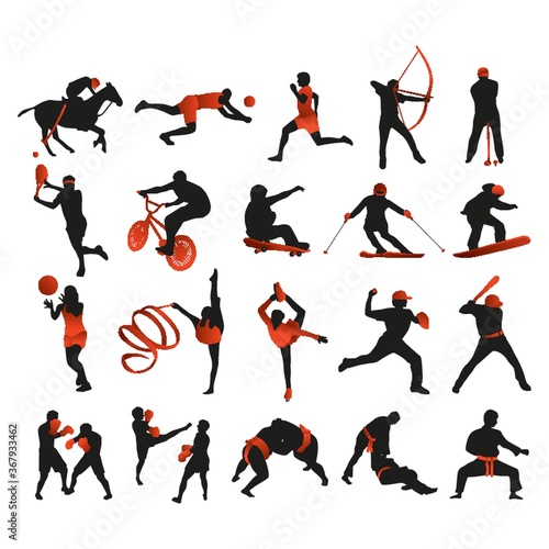 collection of sports players