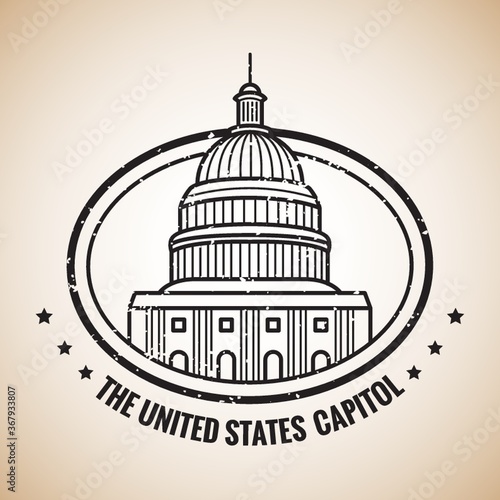 usa capitol label