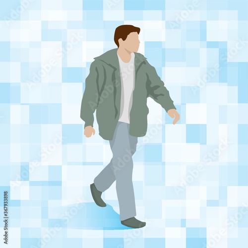 man walking