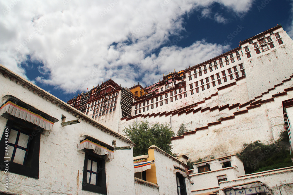 View of the Potala Palace in Lhasa, Tibet, China