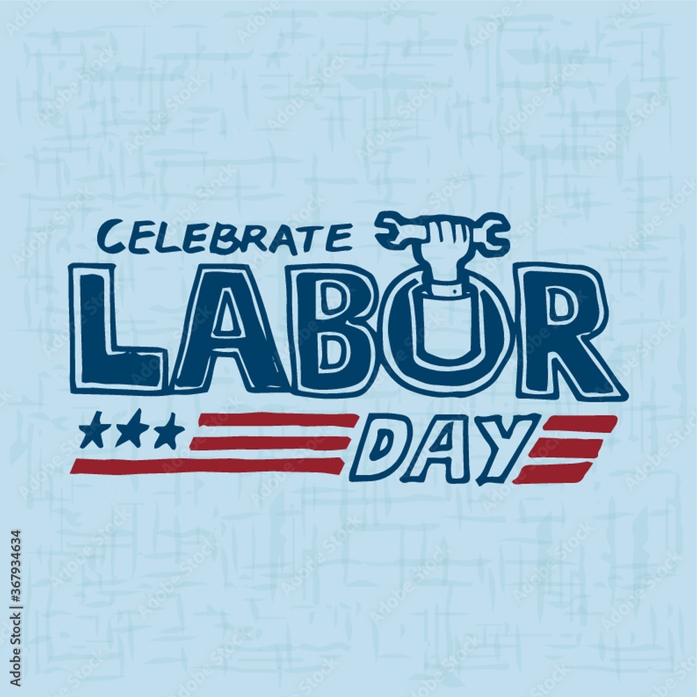 Obraz premium labor day poster