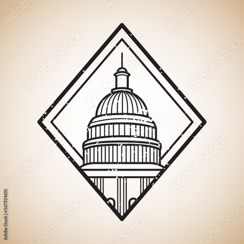 usa capitol label