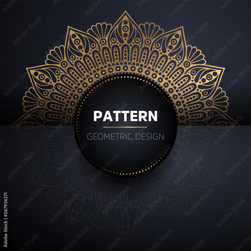Naklejka premium luxury ornamental mandala design background
