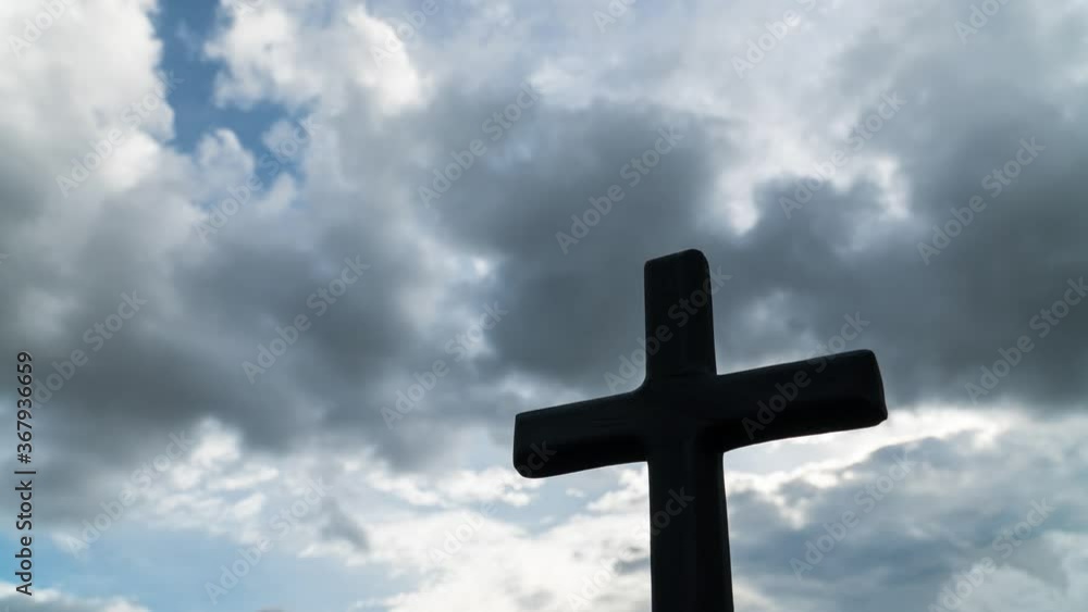 B roll of Timelapse wood cross worship christian with clouds moving while twilight sky and Building motions clouds. slow moving clouds. B Roll Cloudscape timelapse. background worship christian. B roll of Timelapse wood cross worship christian with clouds moving while twilight sky and Building motions clouds. slow moving clouds. B Roll Cloudscape timelapse. background worship christian.
