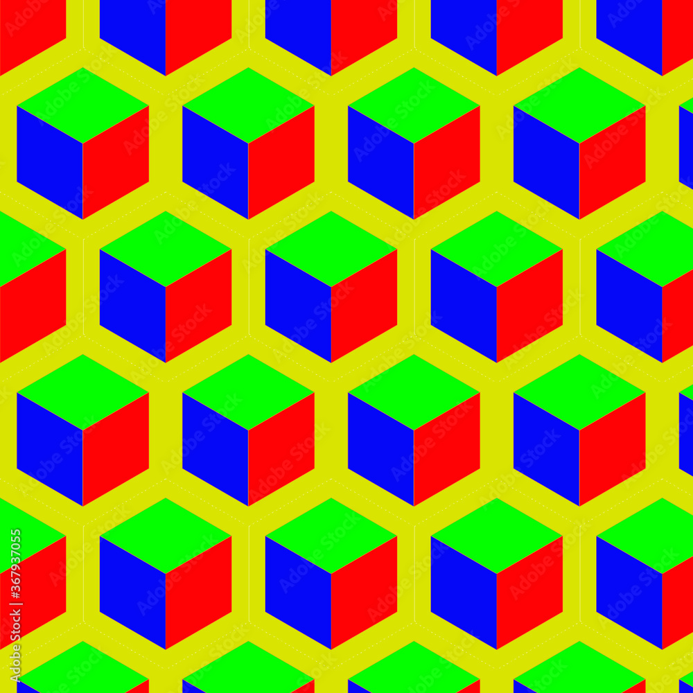 Tri-color cube Tri-color cube